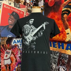 Vintage 1996 Jaco Pastorius Gear Ink Jazz Music Single Stich FOTL Tee Sz Medium